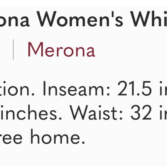 SIZE 8 Merona Women's White Capris - Picture 5 of 5